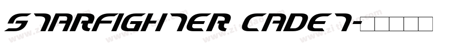 Starfighter Cadet字体转换